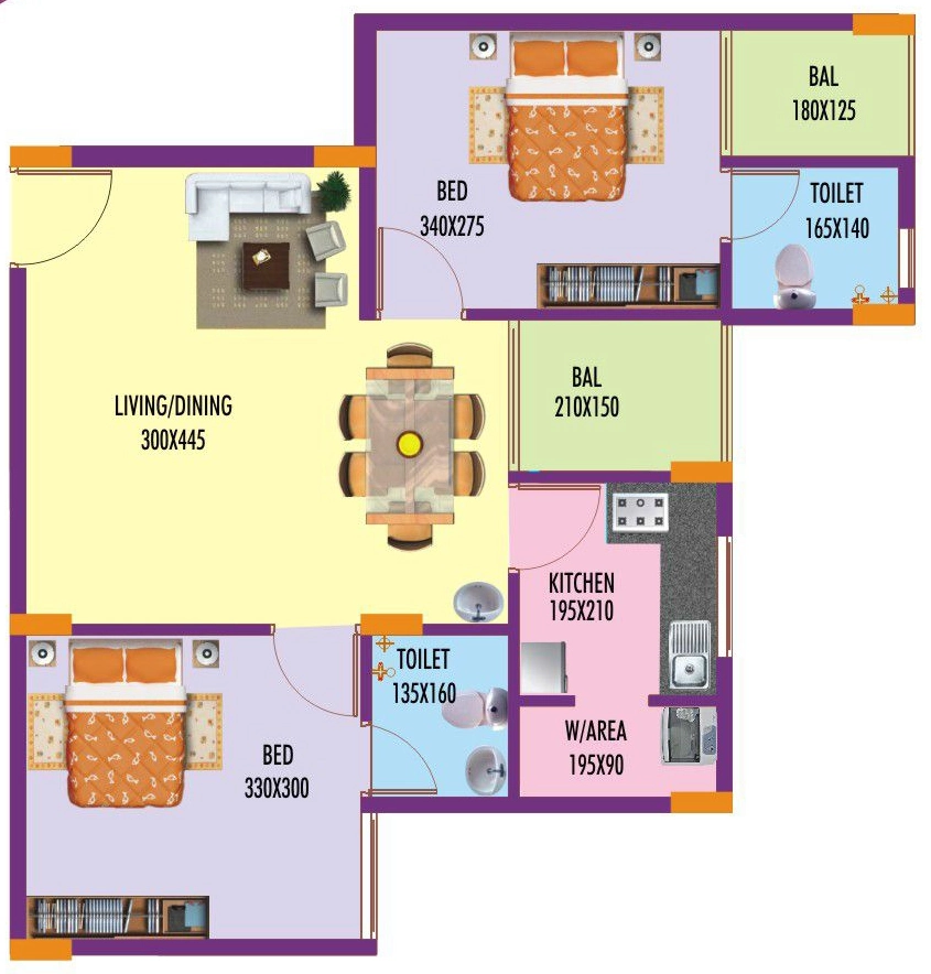 2 BHK Flat in Sanroyal Roscara in Mannanthala, Thiruvananthapuram - Image 928816