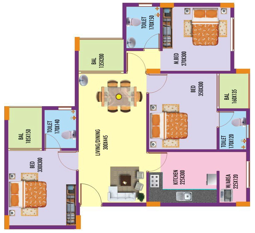 3 BHK Flat in Sanroyal Roscara in Mannanthala, Thiruvananthapuram - Image 928818