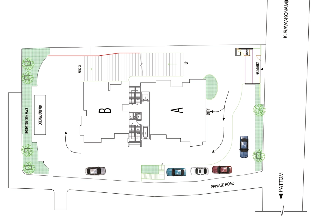 Master Plan of SFS Casabella in Kowdiar, Thiruvananthapuram - Image 429460