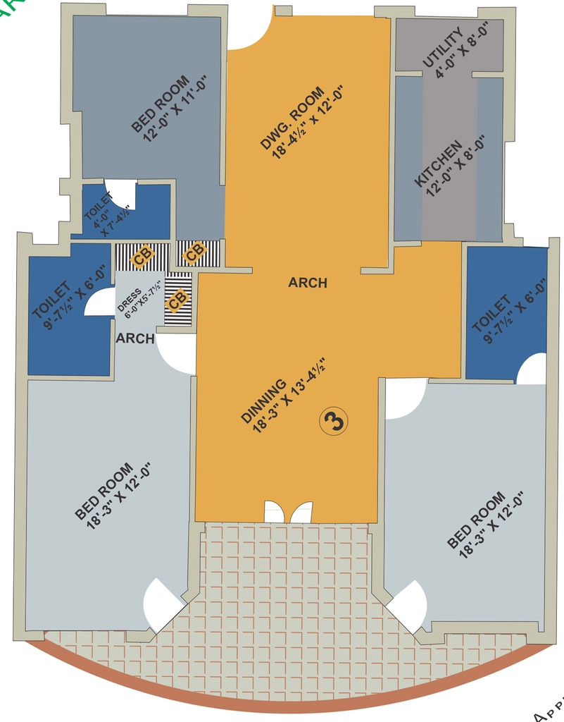 3 BHK Flat in Markx Whispering Willows in Rajpur Road, Dehradun - Image 928743