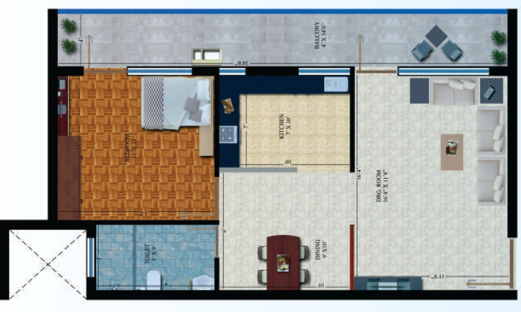 1 BHK Flat in MB Homes in Sahastradhara Road, Dehradun - Image 928746