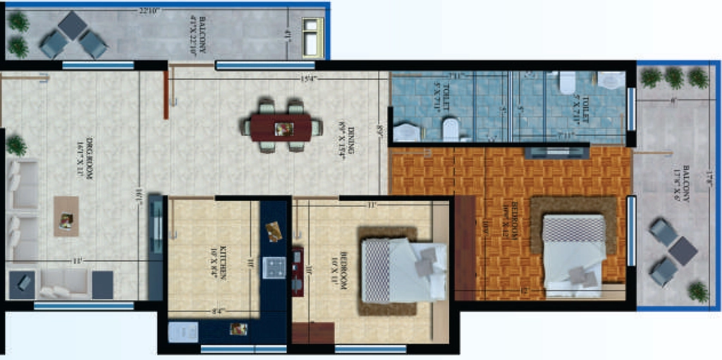2 BHK Flat in MB Homes in Sahastradhara Road, Dehradun - Image 928749