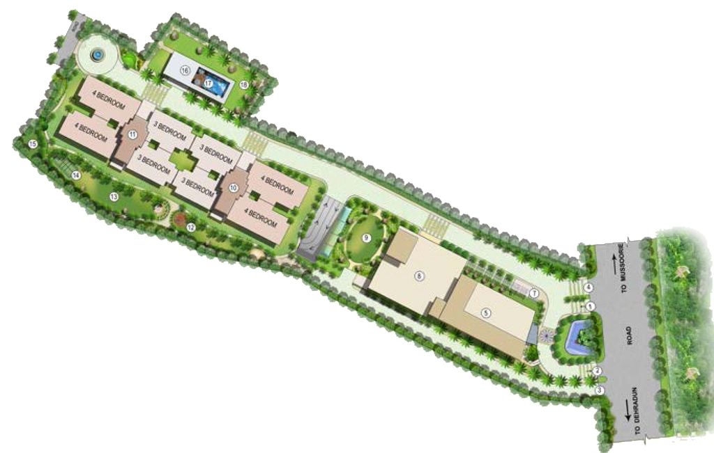 Master Plan of Sara Park Belles in Mussoorie Road, Dehradun - Image 429261