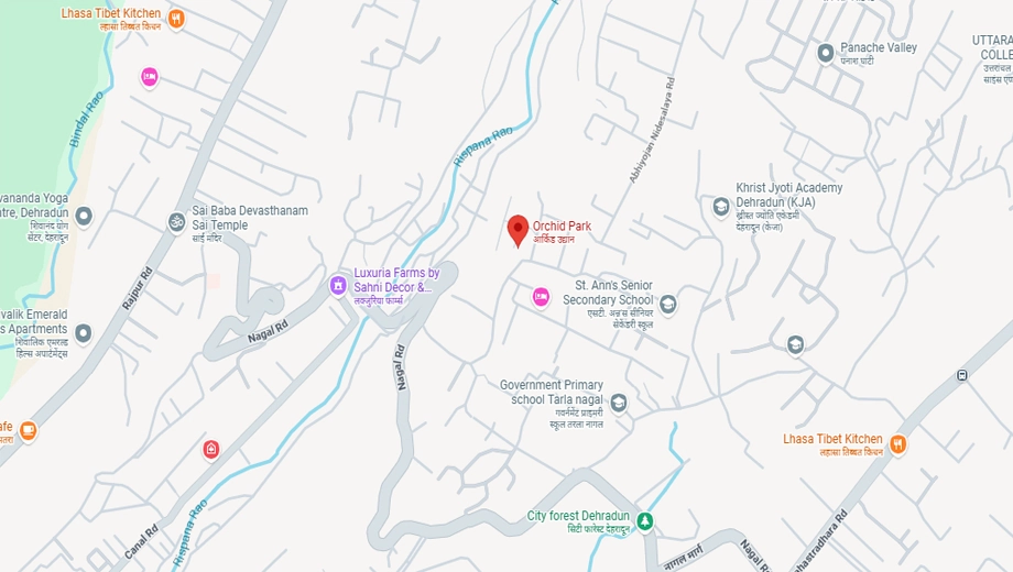 Location of Pushpanjali Orchid Park in Rajpur Road, Dehradun - Image 429280