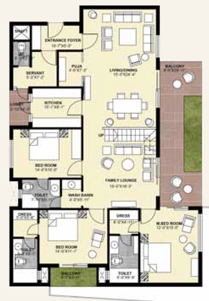 3 BHK Flat in Queenstown in Canal Road, Dehradun - Image 928774