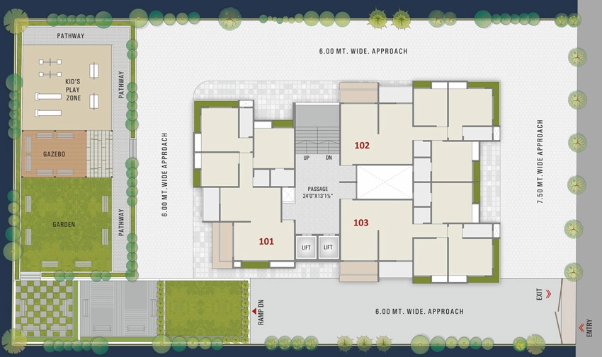 Master Plan of Infinity Sky in Pal, Surat - Image 429300