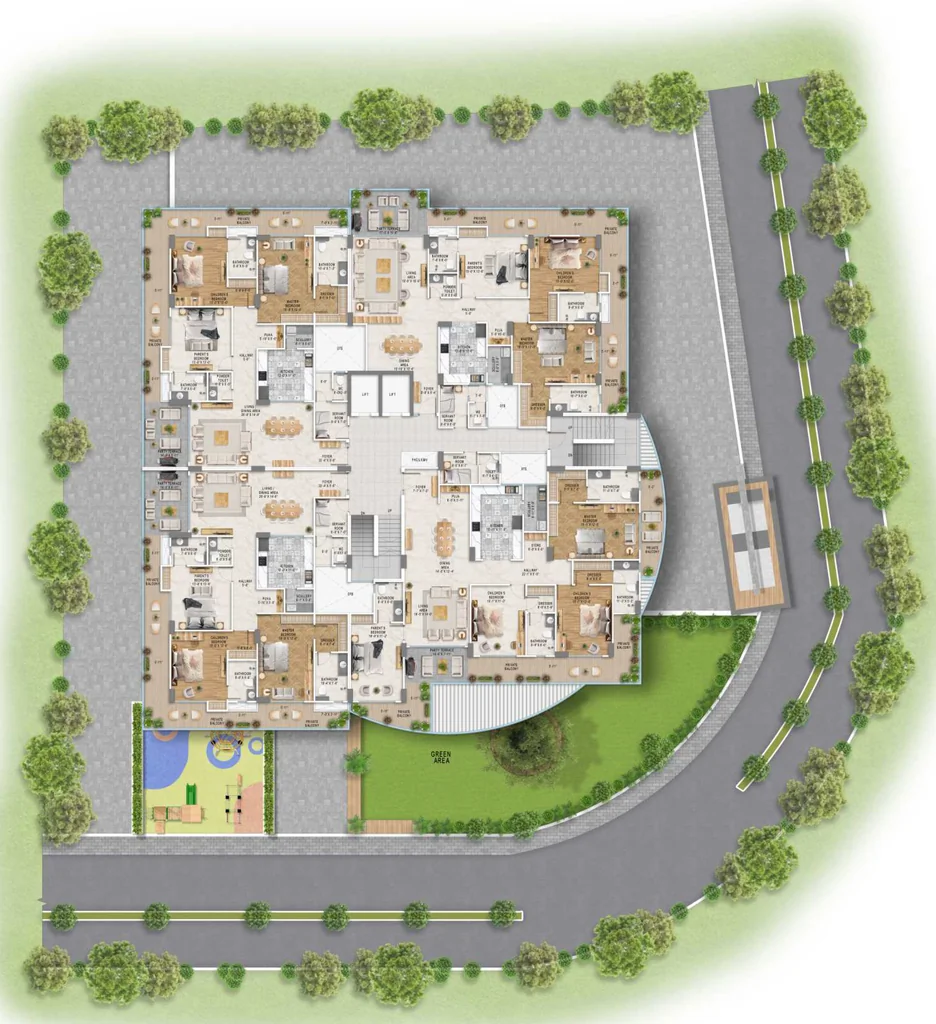 Master Plan of Sawhney Tranquil Valley in Mussoorie Road, Dehradun - Image 429388