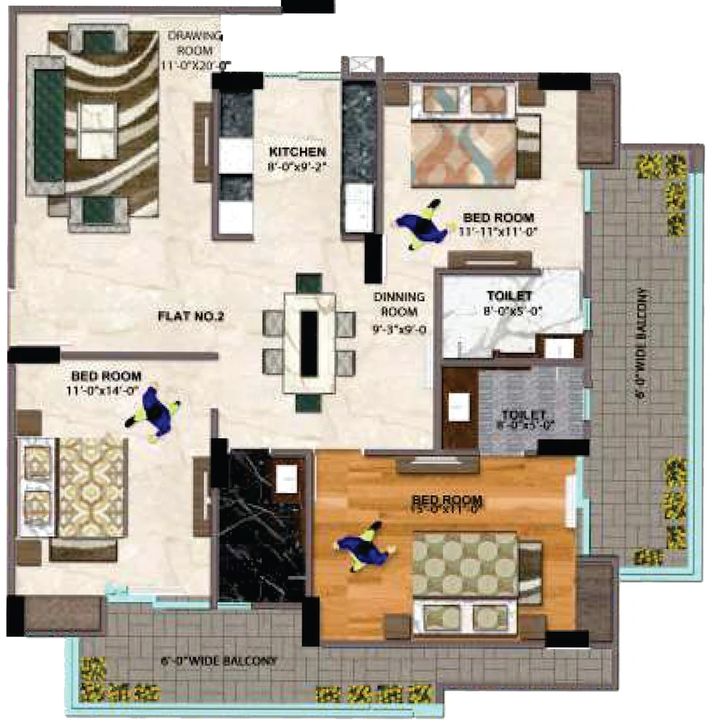 3 BHK Flat in Swastik Shri Krishna Residency in GMS Road, Dehradun - Image 928813