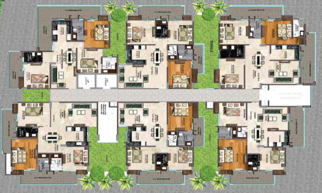 Floor Plan of Swastik Shri Krishna Residency in GMS Road, Dehradun - Image 429401