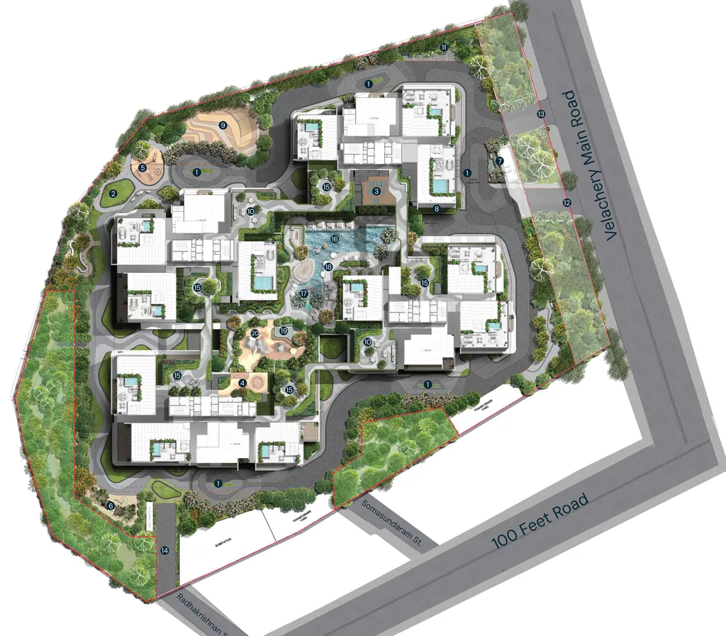 Master Plan of Brigade Stellaris in Velachery, Chennai - Image 429428