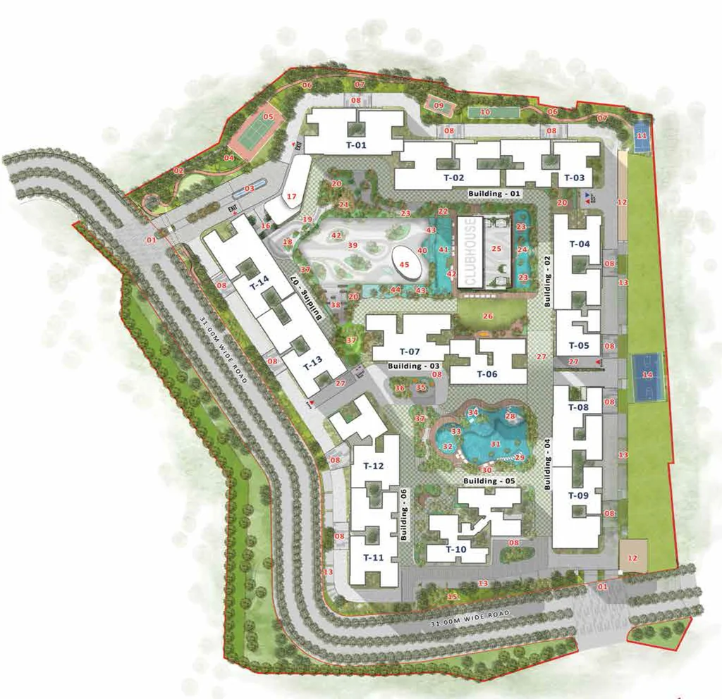 Master Plan of Prestige Evergreen in Whitefield, Bangalore - Image 429527