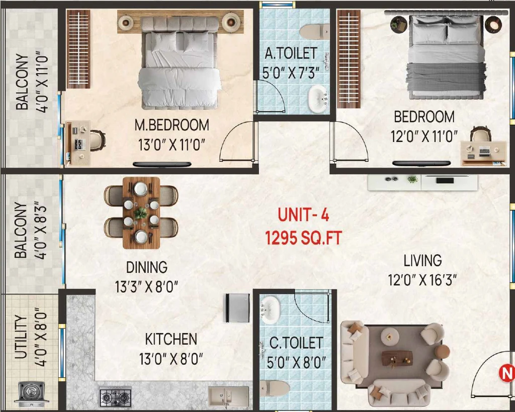 2 BHK Flat in Sai Golden Horizon in Kengeri, Bangalore - Image 928869