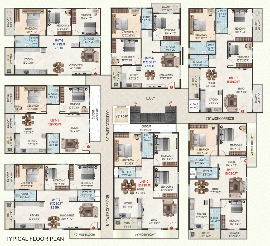 Floor Plan of Sai Golden Horizon in Kengeri, Bangalore - Image 429540
