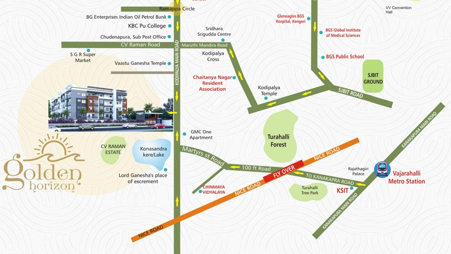 Location of Sai Golden Horizon in Kengeri, Bangalore - Image 429503