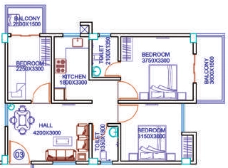 3 BHK Flat in Greentech Aarohan in Jalukbari, Guwahati - Image 929382