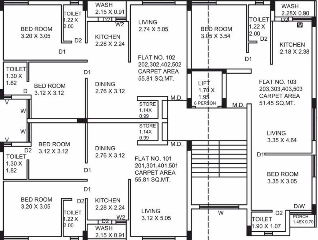 Floor Plan of Shree Vraj Bhumi 2 in Raiya, Rajkot - Image 429570