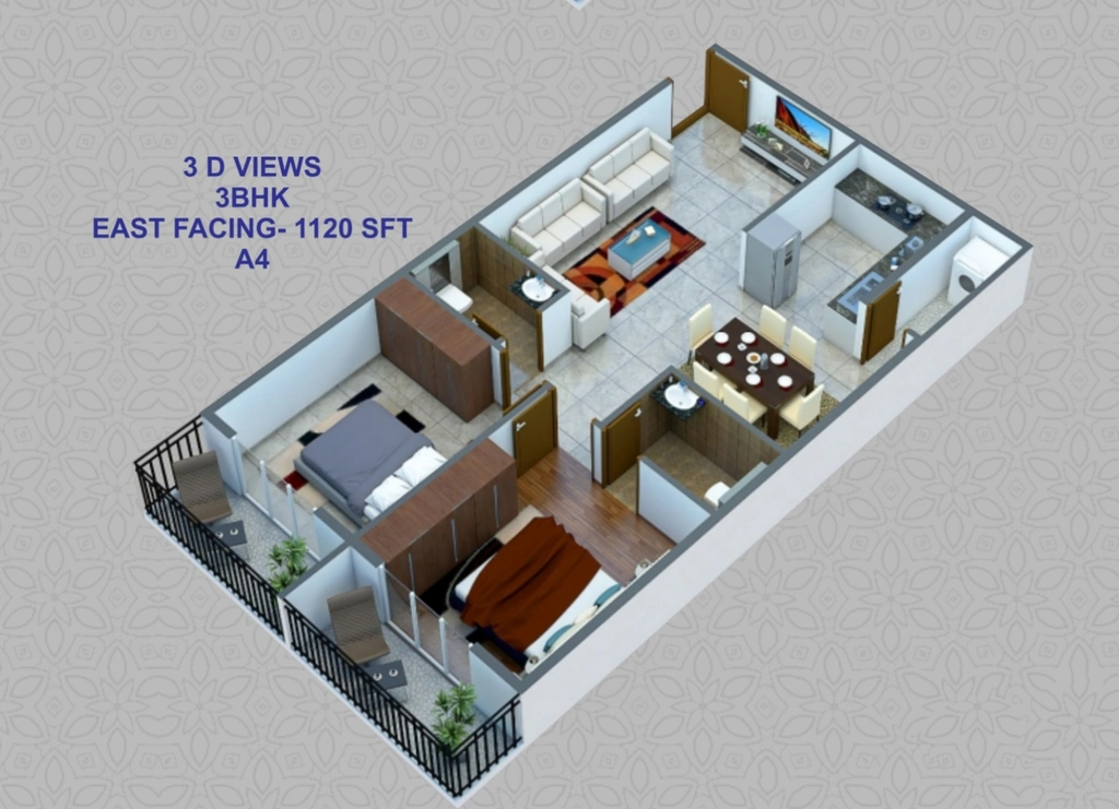 2 BHK Flat in Smart MR Green Woods in Basapura, Bangalore - Image 928907