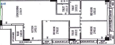 3 BHK Flat in West View in Raiya, Rajkot - Image 928912