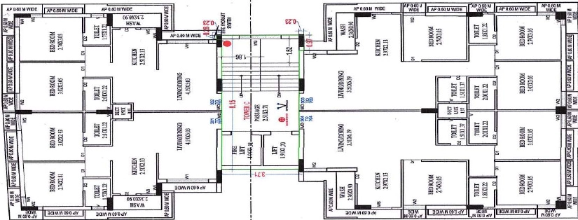 Floor Plan of West View in Raiya, Rajkot - Image 429629