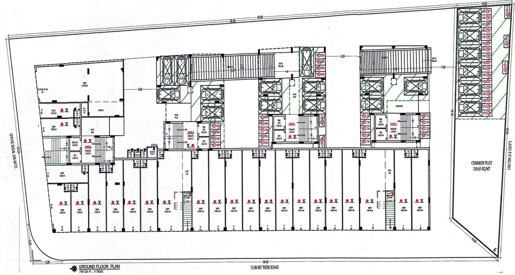 Master Plan of Commercial West View in Raiya, Rajkot - Image 429636