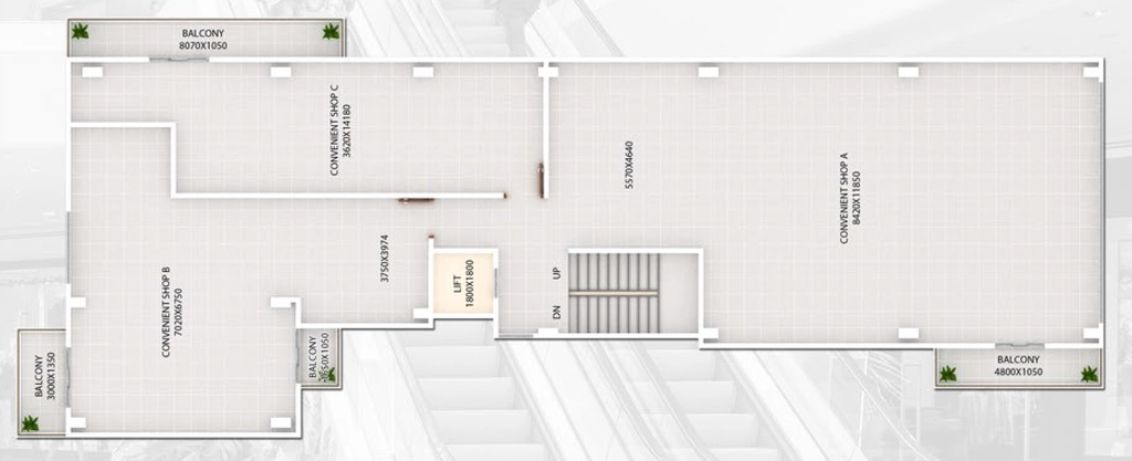 Floor Plan of Inclts Square in Beltola, Guwahati - Image 430089