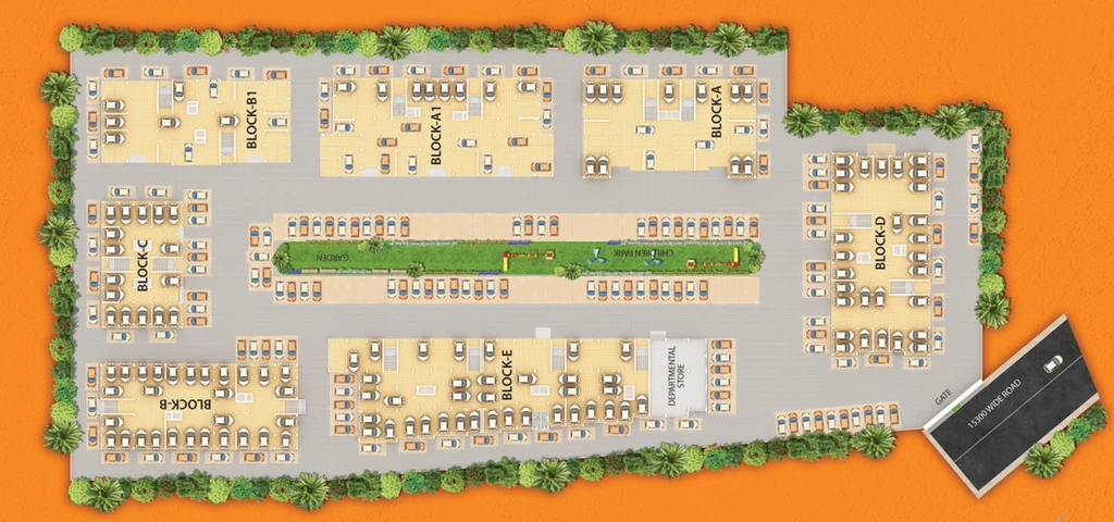 Master Plan of Nav Millenium Garden in Jalukbari, Guwahati - Image 430101