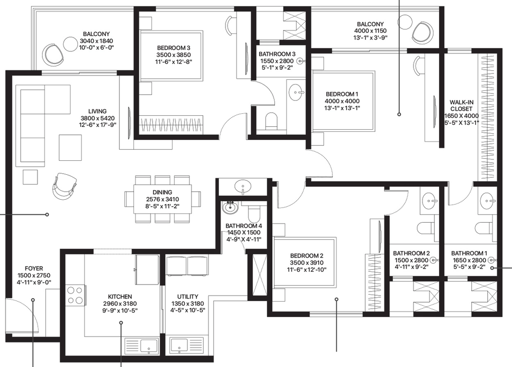 3 BHK Flat in Sobha Woods Whispering Hill in Aakkulam, Thiruvananthapuram - Image 928933