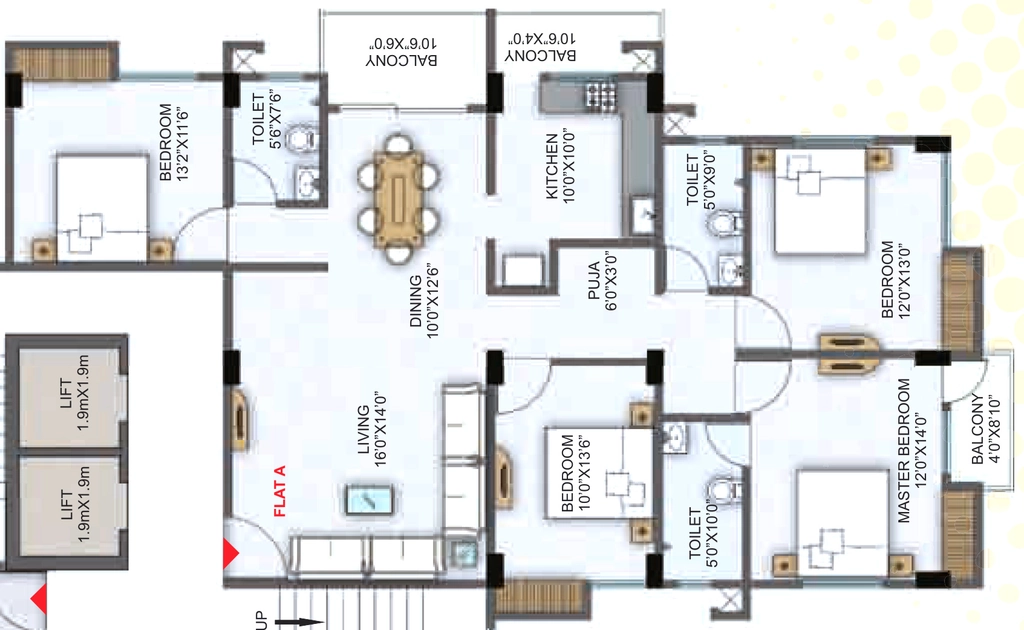 4 BHK Flat in Subham Buildwell in null, Guwahati - Image 928944