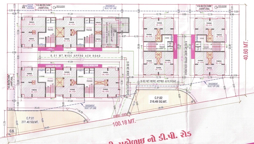 Master Plan of Ambika Avenue in Pasodara, Surat - Image 429706