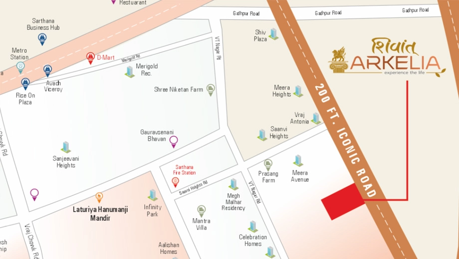 Location of Shivant Arkelia in Khadsad, Surat - Image 429709
