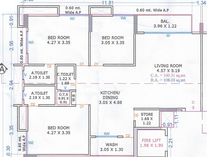 3 BHK Flat in Alpha Gold in Mota Varachha, Surat - Image 928950