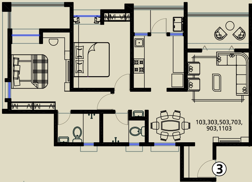 2 BHK Flat in Bagad Natures Pride in Chandshi, Nashik - Image 928958