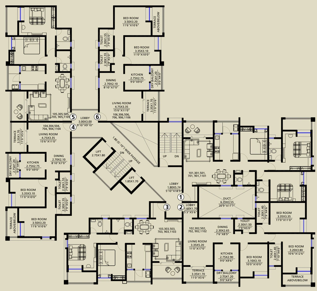 Floor Plan of Bagad Natures Pride in Chandshi, Nashik - Image 429766