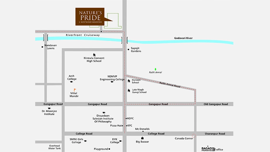 Location of Bagad Natures Pride in Chandshi, Nashik - Image 429765