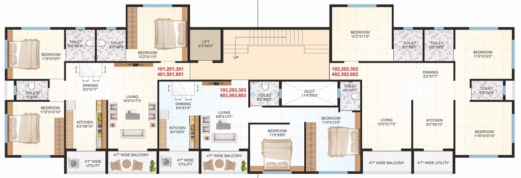 Floor Plan of Bhagyalaxmi Swarup in Gangapur Road, Nashik - Image 429788