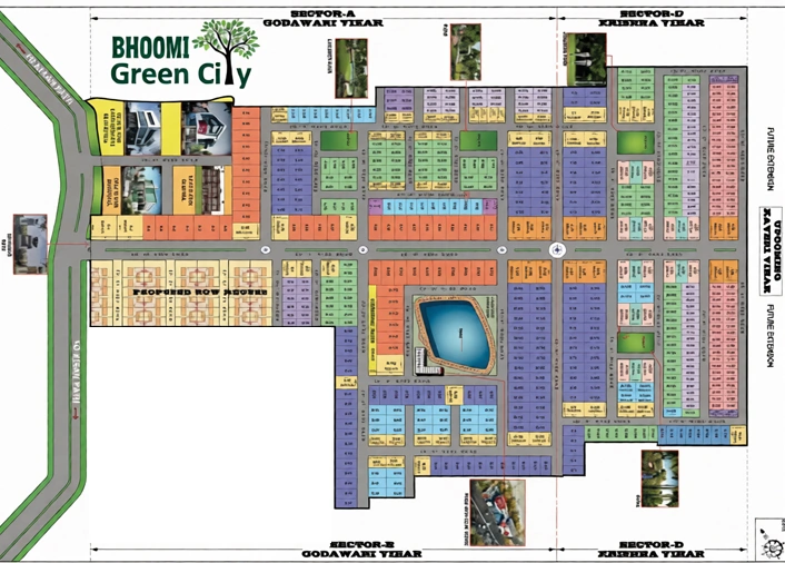 Master Plan of Bhoomi Green City in Sultanpur Road, Lucknow - Image 429854