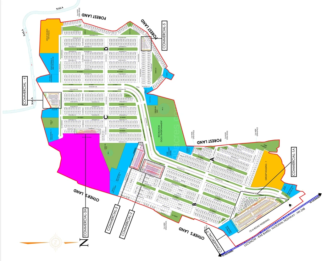 Master Plan of DLF Garden City in Purseni, Lucknow - Image 429879