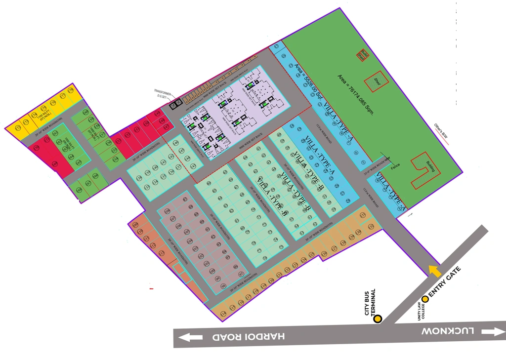 Master Plan of Max NJS City in Dubbaga, Lucknow - Image 429884