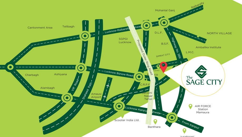 Location of Jugal The Sage City in Sarojini Nagar, Lucknow - Image 429895