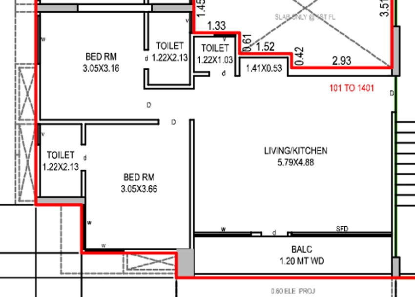 2 BHK Flat in Valletta Vista in Palanpur, Surat - Image 929030