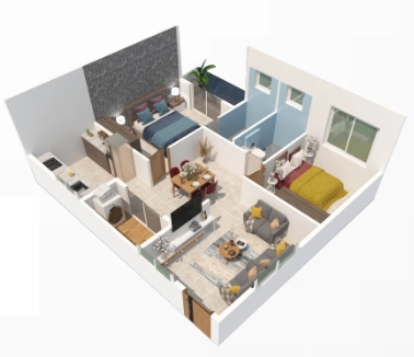 2 BHK Flat in A1 Adarsh Paradise in Hoskote, Bangalore - Image 929032
