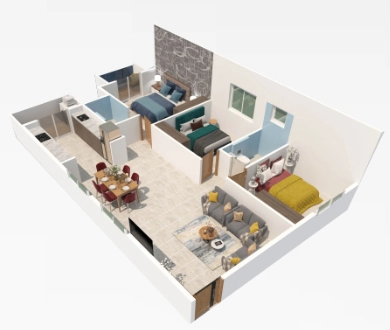 3 BHK Flat in A1 Adarsh Paradise in Hoskote, Bangalore - Image 929033