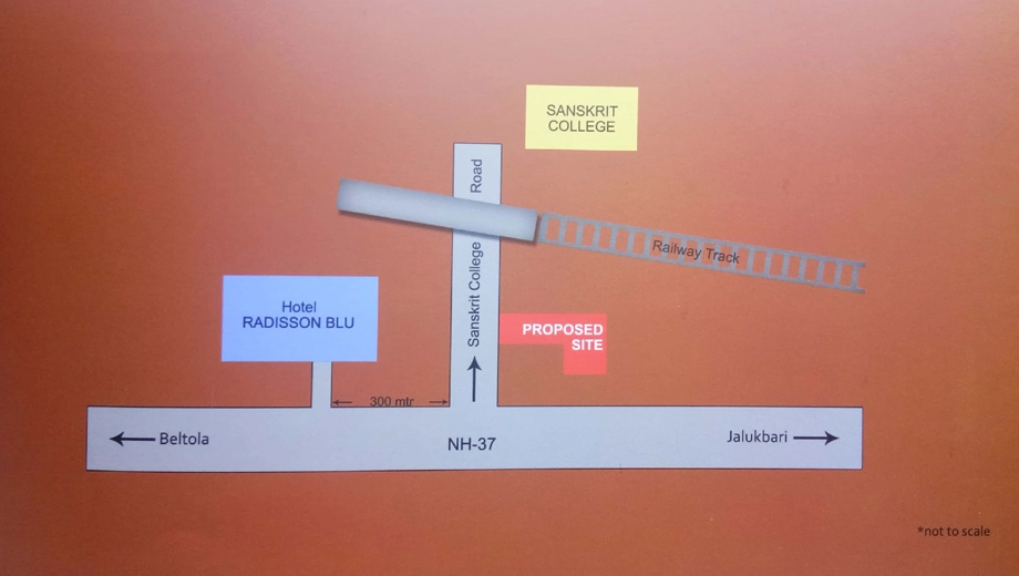 Location of MP Palacia Woodstock in Jalukbari, Guwahati - Image 430125