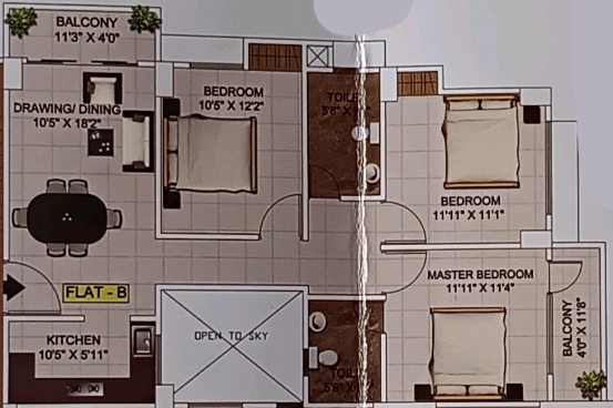 3 BHK Flat in Shivali Navakta Enclave in Dhirenpara, Guwahati - Image 929131