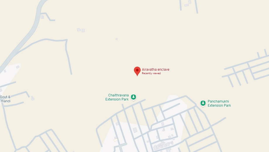 Location of Mahendra Airavatha Enclave in Hunsur, Mysore - Image 430004