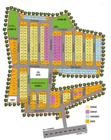 Master Plan of Upkar Vintage in Hunsur, Mysore - Image 429946