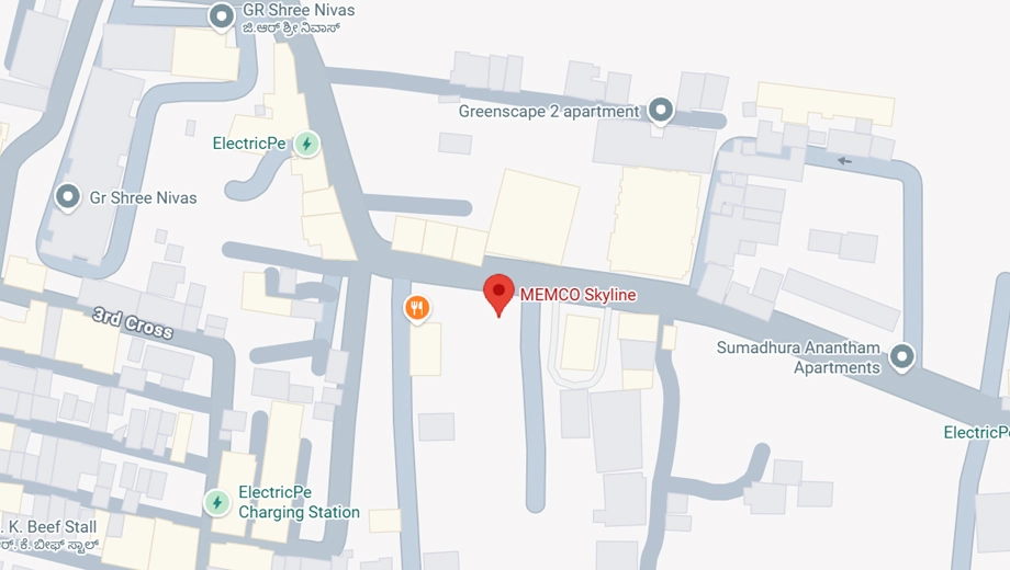 Location of Memco Skyline Jutaku in Singasandra, Bangalore - Image 429939