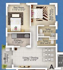 2 BHK Flat in NCS Palazzo in null, Guwahati - Image 929133
