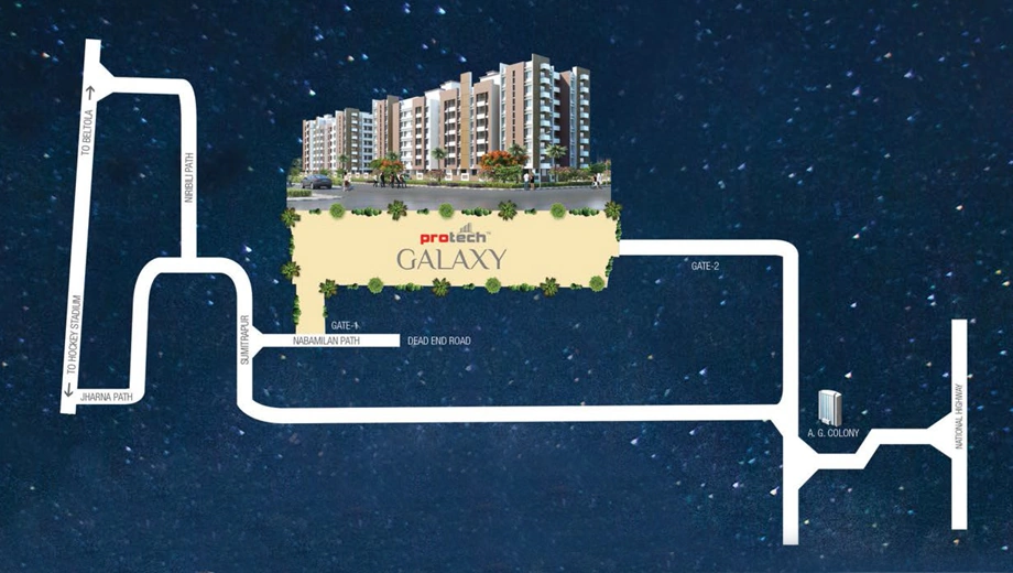 Location of Protech Galaxy in Bhetapara, Guwahati - Image 430165