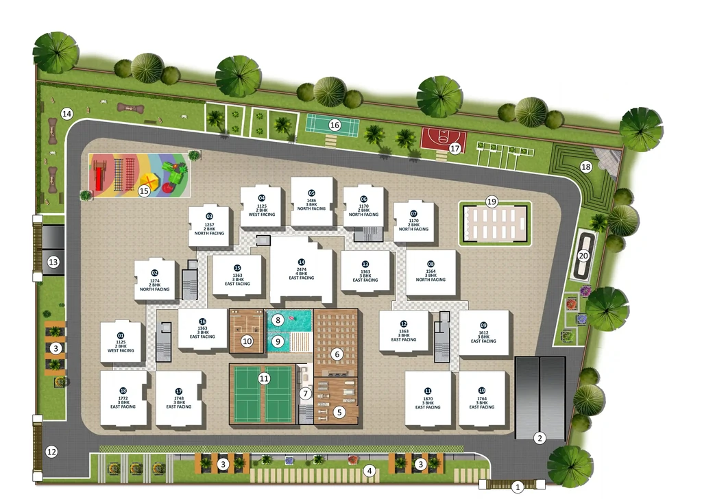 Master Plan of Parth Atmosphere in Sarjapur Road, Bangalore - Image 429982